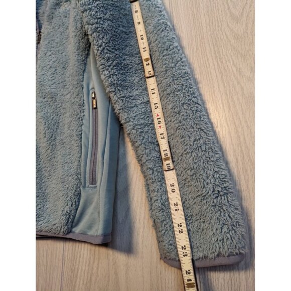 Columbia Womens Full Zip Fleece Sherpa Jacket Ice Blue Size Small S - Picture 5 of 6